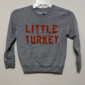 Rabbit Skins Gray and Orange Kids Sweatshirt
